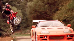 Motorcycle Mishap in the Original Fast and Furious